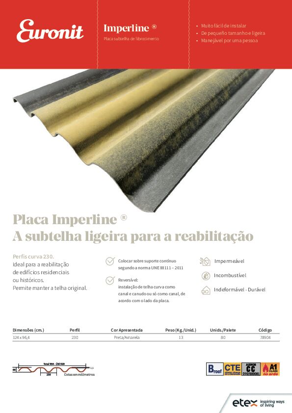 Folha de produto - Imperline