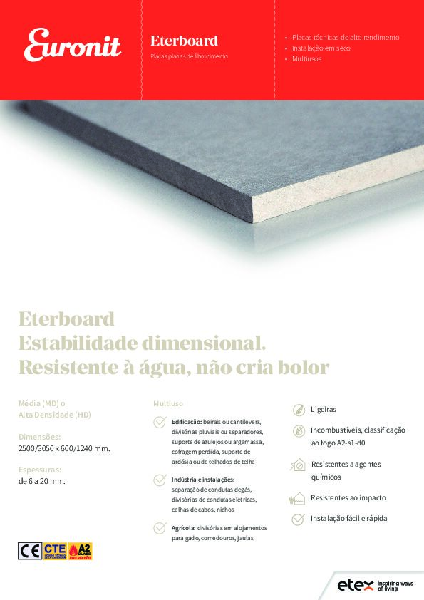 Folha de produto - Eterboard