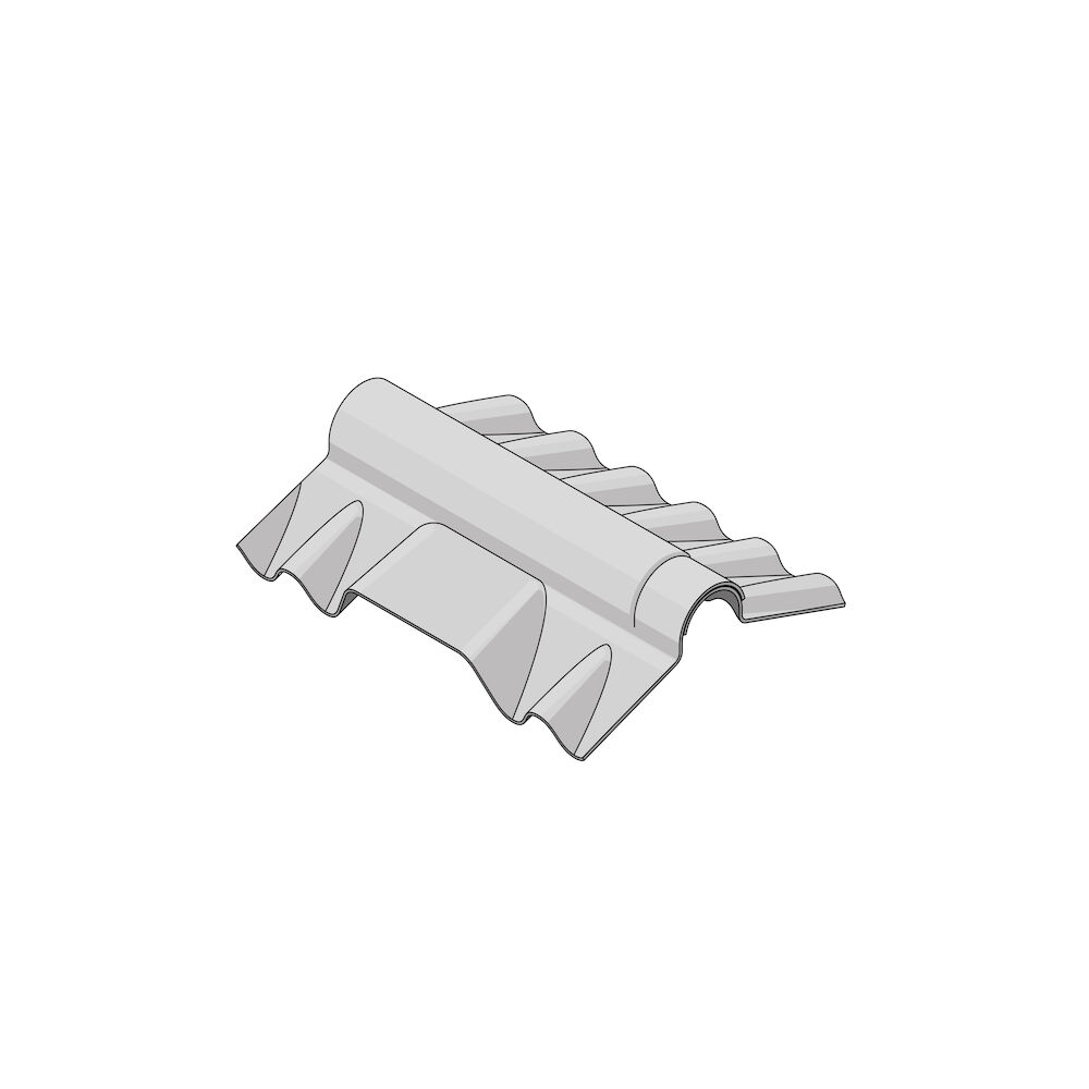 Cumeeira articulada ventilação superior